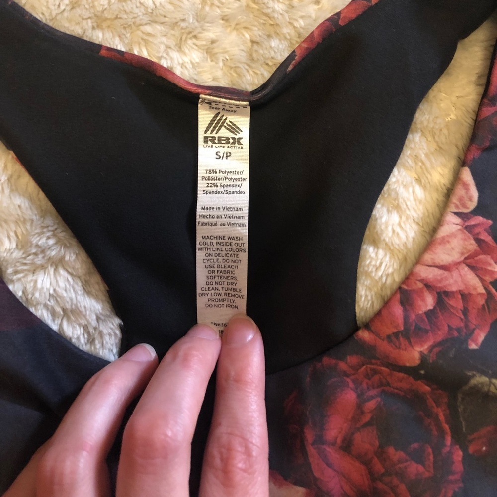 RBX 3 Piece Floral Rose Active Wear Set - Picture 11 of 15